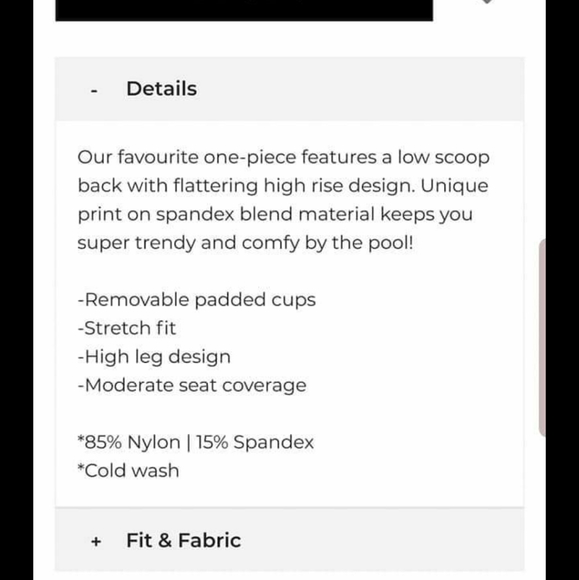 Envya Izzy Watercolor Swimsuit Bathing Suit - Picture 7 of 8